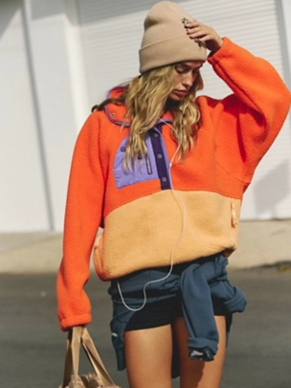 Free People Movement Hit The Slopes Colorblock Fleece Pullover 🔥 XS Oversized